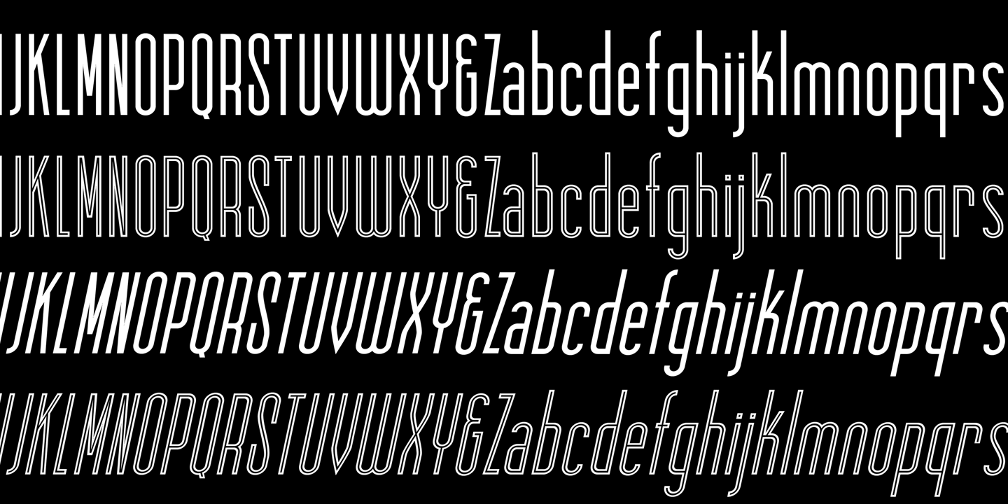 Ejemplo de fuente Skyward Serif Oblique Inline